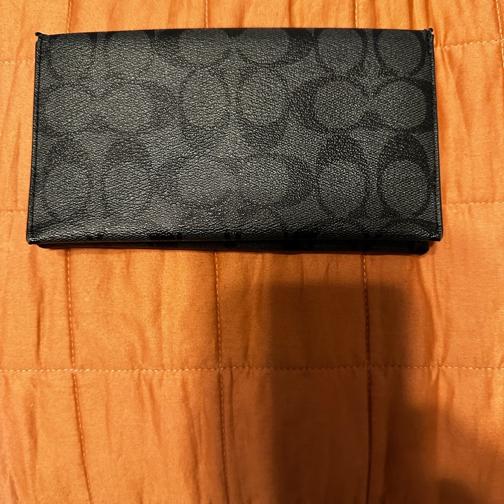 Coach Black Textured Wallet